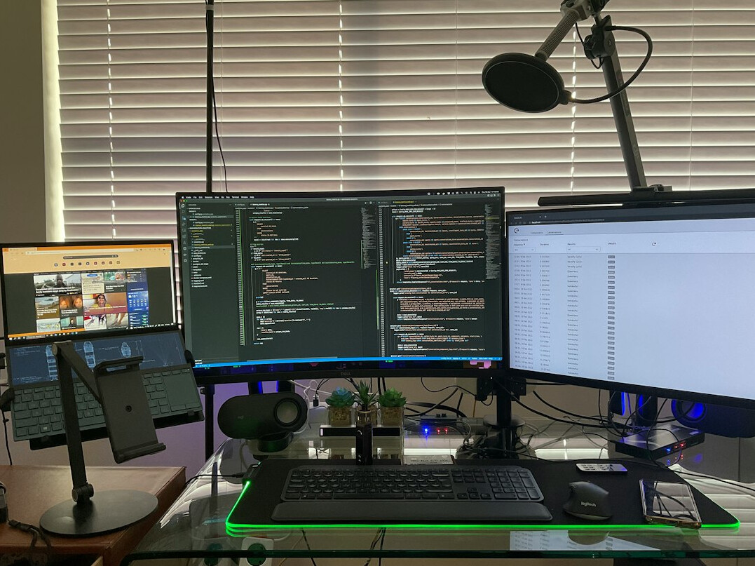 Laptop with code on screen on a bright desk