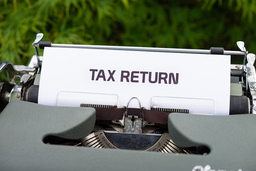 Tax advisor explaining documents to a client in office